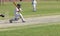 School cricket boy playing pull shot
