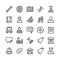 School and Education Line Vector Icons 9