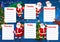 School education timetable, Santa, Christmas tree