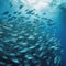 School of Fish in Clear Waters - Protecting the Oceans and Promoting Sustainable Fishing Practices