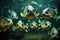 School of fish consisting of aggressive predatory piranhas in river