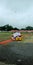 School girls seating at ground during cultural event