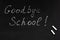 School is goodbye. Blackboard and chalk. High school graduation. End of the school year
