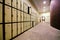 School Hallway with Student Lockers