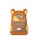 School haversack isolated icon