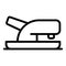 School hole punch icon, outline style