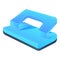 School hole puncher icon, cartoon style