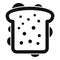 School homemade sandwich icon simple vector. Container box