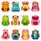 School kids school backpack Back to School rucksack vector illustration