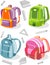 School Knapsack Set