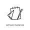 School material icon. Trendy modern flat linear vector School ma