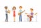 School music band - cartoon people characters isolated illustration