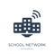 school network icon in trendy design style. school network icon isolated on white background. school network vector icon simple