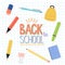 School and office stationary supplies Back to school.