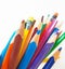 School pencils colors isolated preschool background