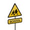 School road sign