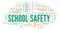 School Safety word cloud.