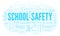School Safety word cloud.