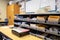 school supplies being organized in classroom in preparation for new school year