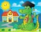 School theme crocodile image 2