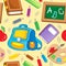 School theme seamless background 1