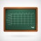 School timetable on chalkboard illustration