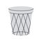 School trash can, office supplies. Back to school. Vector illustration.