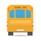 School yellow bus. Yellow bus rear