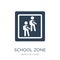 school zone icon in trendy design style. school zone icon isolated on white background. school zone vector icon simple and modern