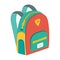 Schoolbag, icon backpack