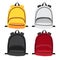 Schoolbag vector collection design