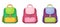 Schoolbags. Vector illustration.