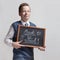 Schoolboy with chalkboard - back to school