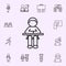 schoolboy icon. School icons universal set for web and mobile