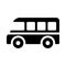Schoolbus vector glyph flat icon