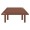 Schooldesk wooden education isolated icon