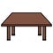 Schooldesk wooden education isolated icon