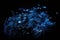 schools of deep-sea creatures swimming in mesmerizing blue glow