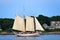 Schooner Ardelle in Gloucester Harbor, Massachusetts