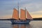 Schooner Ardelle in Gloucester Harbor, Massachusetts