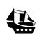 schooner icon. Trendy schooner logo concept on white background