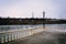 The Schuylkill River seen from Fairmount Waterworks in Philadelphia, Pennsylvania.