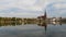 Schwerin Cathedral on the background of the lake