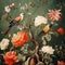 Sci-fi Baroque: Hyperrealistic Murals Of Birds On Flowering Tree