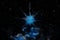 Sci-fi cyberpunk alien energy Virus glow particles background 3D rendering