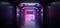 Sci Fi Future Neon Purple Blue Glowing Rectangle Shape Empty Dark Spaceship Tunnel Underground Vibrant Lasers Shape Grunge