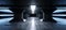 Sci Fi Futuristic Alien Ship Grunge Concrete Reflective Columns Corridor Spaceship Modern White Blue Neon Glowing Laser Led Tiled
