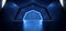 Sci Fi Futuristic Arch Blue Glowing Dark Grunge Reflective Concrete Tunnel Corridor Hallway Alien Spaceship Virtual Reality Empty