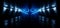 Sci Fi Futuristic Beam Alien Spaceship Space Neon Glowing Laser Concrete Cement Vertical Blue Light Vibrant Dark Garage