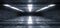 Sci Fi Futuristic Concrete Grunge Reflective Spaceship Led Laser Panel Stage Metal Structure Lights Long Hall Room Corridor Tunnel